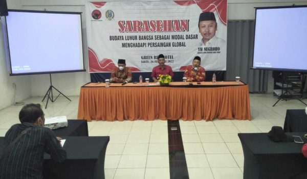 Gelar Sarasehan Budaya Luhur Bangsa, Anggota DPRD Provinsi Jatim Ingatkan Persaingan Global