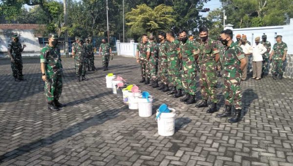 Satrad 222 Ploso Jombang Gelar Upacara Kenaikan Pangkat