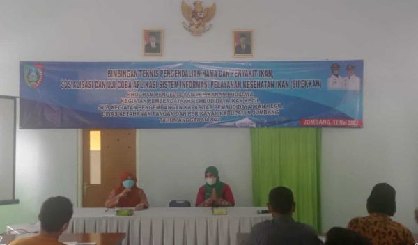 Pembudidaya Ikan di Jombang Dibekali Ketrampilan dan Mengenal Penanganan Penyakit Ikan