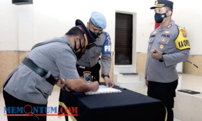 Enam Perwira Polres Jombang Promosi Jabatan