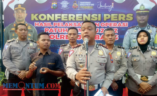 Gelar Rilis Operasi Patuh Semeru, Kasatlantas Jombang Sampaikan Peningkatan Angka Laka