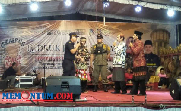 Sosialisasi Gempur Rokok Ilegal, Pemkab Jombang Kemas dengan Hadirkan Kesenian Ludruk