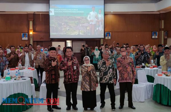 Hadiri Forum Konsultasi Publik RPD, Bupati Jombang Ingatkan Infrastruktur, Pertumbuhan Ekonomi dan Stunting