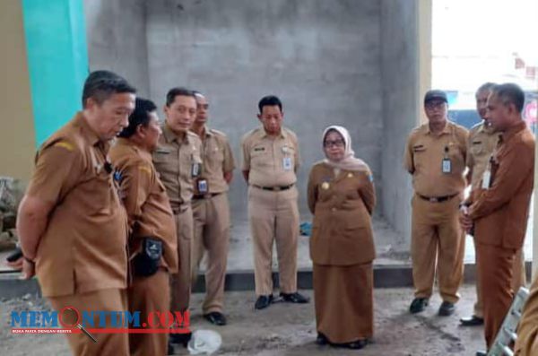 Sidak Pembangunan Pasar Tunggorono yang Belum Rampung, Bupati Jombang Minta Tak Alasan Pembangunan Molor