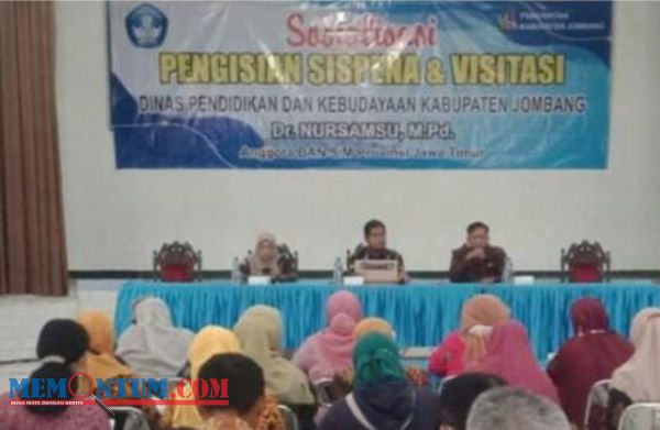 Sosialisasikan Akreditasi SD, Disdikbud Jombang Ingin Kepala Sekolah Fokus Isian Dapodik