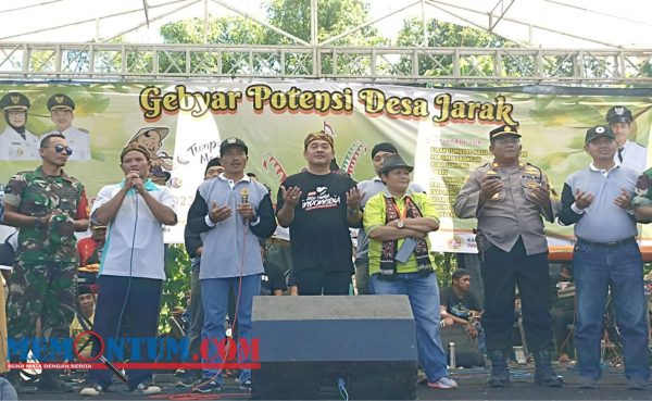 Sedekah Bumi Gebyar Potensi Desa, Pemdes Jarak Jombang Gelar Tumpengan Manggis